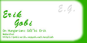 erik gobi business card